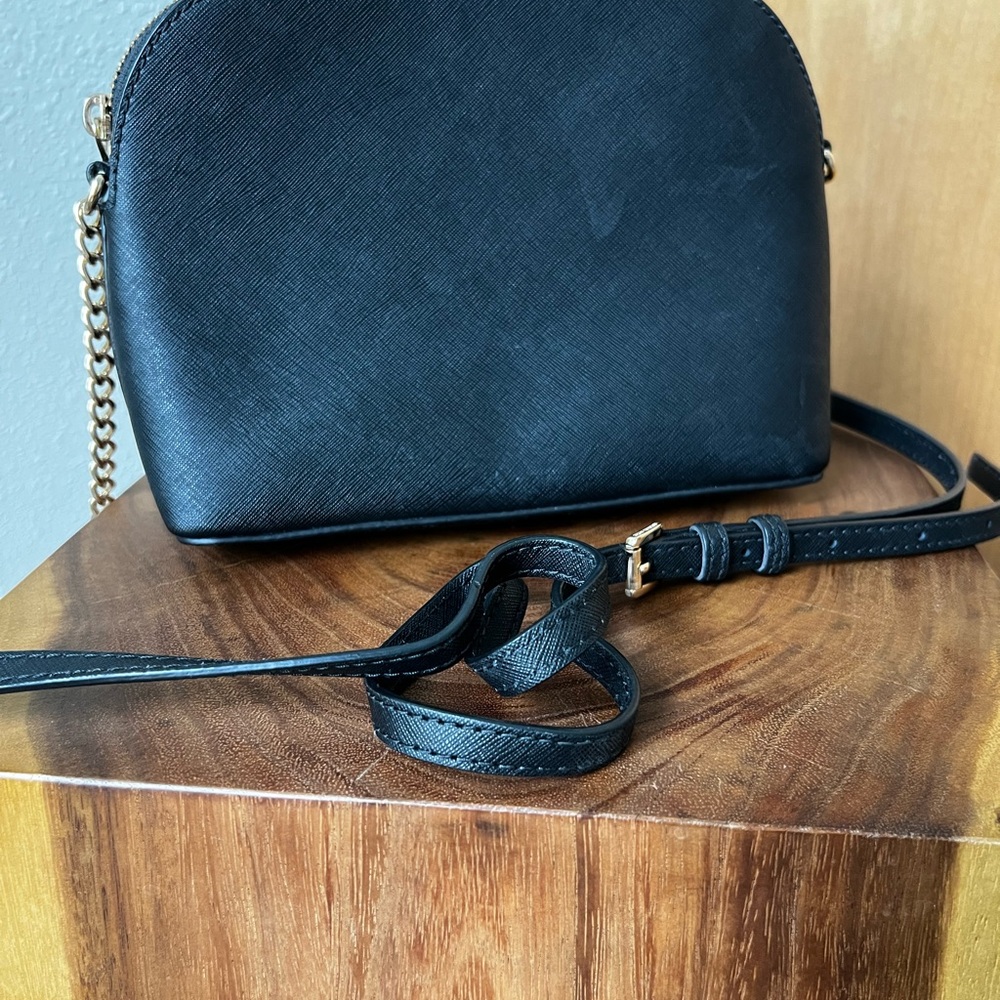Michael Kors Black Leather Crossbody Bag - Picture 5 of 9